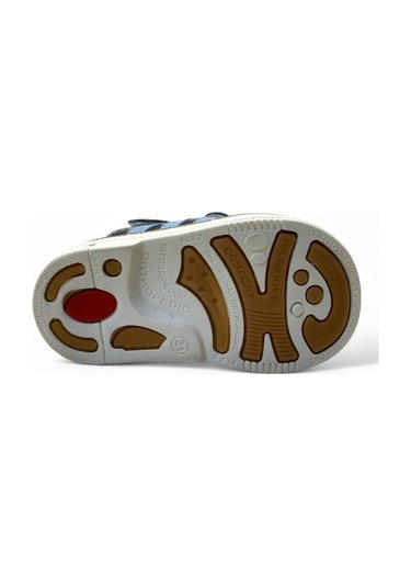 636 Bebek Deri Korseli Sandalet Lacivert/mavi Lacivert - Mavi