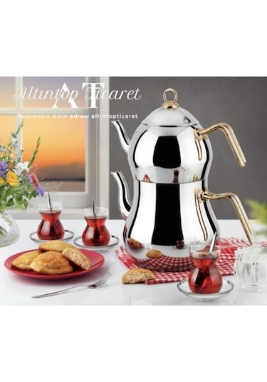 Remetta Ilda Aşiret Boy Gold Sap Çaydanlık Altıntoptic