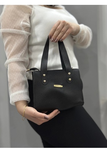 Biçomi Siyah Cilt Limoe Çanta Siyah