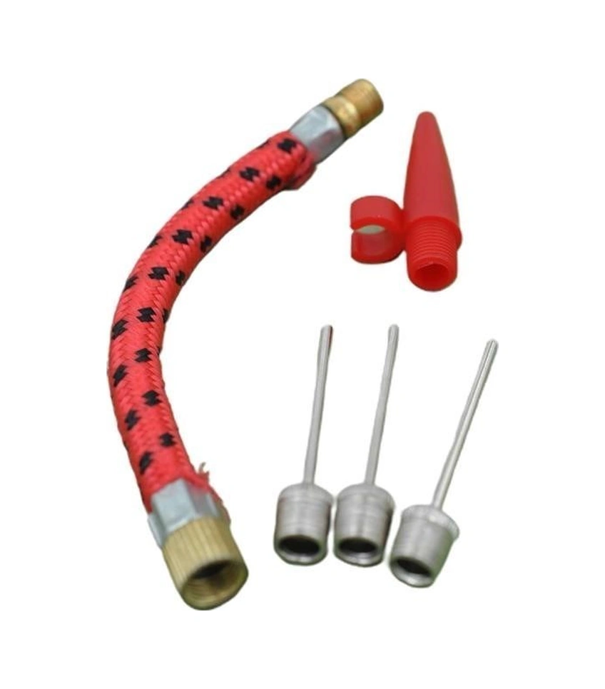 Sıladanal Pompa İğne Başlık Seti Top Bisiklet Lastiği Şişirme İğneleri Siyah