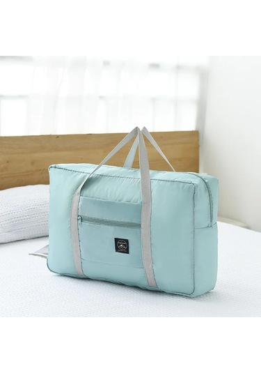 Yogodlns Büyük Kapasiteli Katlanabilir Nylon Seyahat Çantası - Unisex Omuz Çantası Su Geçirmez Bagajgökyüzü Mavi Gökyüzü Mavi