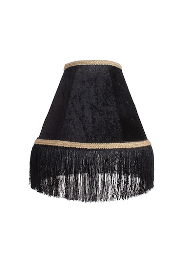 Dekovien Kristal Ayak Siyah Abajur Vintage Abd04225 Diğer