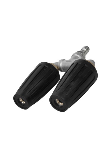 Symbee 360 Döner Çift Turbo Nozul, 4000 Psı Basınçlı Yıkama İçin 1/4'' Hızlı Bağlantı, 4-6 Gpm Su Akışı