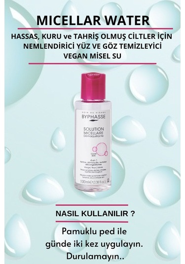 Byphasse Micellar Yüz Ve Makyaj Temizleyici Misel Su 100 ML