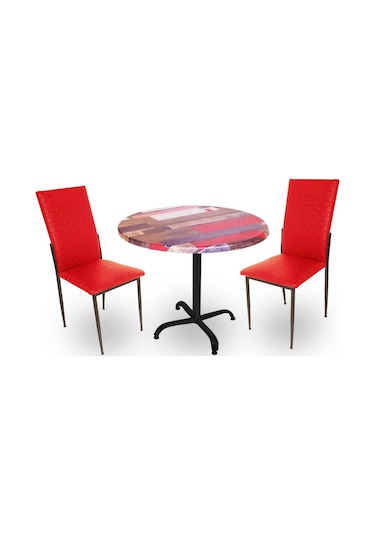 Beymobilya Bahçe Ve Balkon Masa Takımı Indigo Werzalit Yuvarlak - Gözde 2Li (535124812) Beyaz