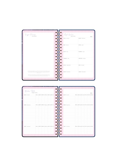 2026 A5 Spiralli Renkli Haftalık Ajanda 12 Aylık Motivasyon Sayfalı Galaksi Galaksi