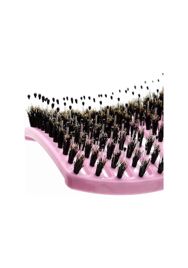 Land Of Myth LOM1073 Dolaşık Saç Açma Tarama Fırçası Antistatik İyonik Yetişkin & Çocuklar İçin Pembe