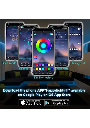 5050 Rgbw 24 Tuşlu Uzaktan Kumanda Led Ws2812 Bluetooth Led Şerit Işık Neon Gece Esports Odalarında Bilgisayar Şerit Led 56669677