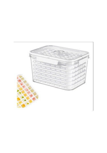 Büyük Kapasiteli Buz Yapma Ve Saklama Kabı Beyaz