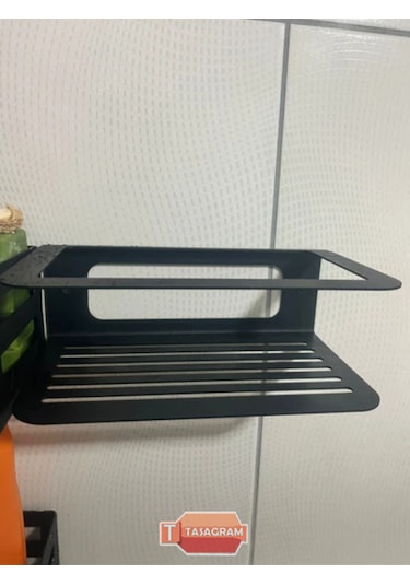 Metal Banyo Şampuanlık Siyah