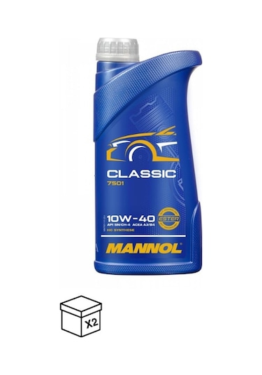 Mannol MN7501-1 Mannol Classıc Sae 10W-40  API SN/CF Acea A3/B4 Motor Yağı 2 x 1 L