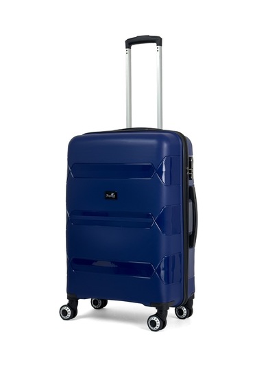 Lucas Polipropilen Kırılmaz Valiz, Orta Boy Lacivert