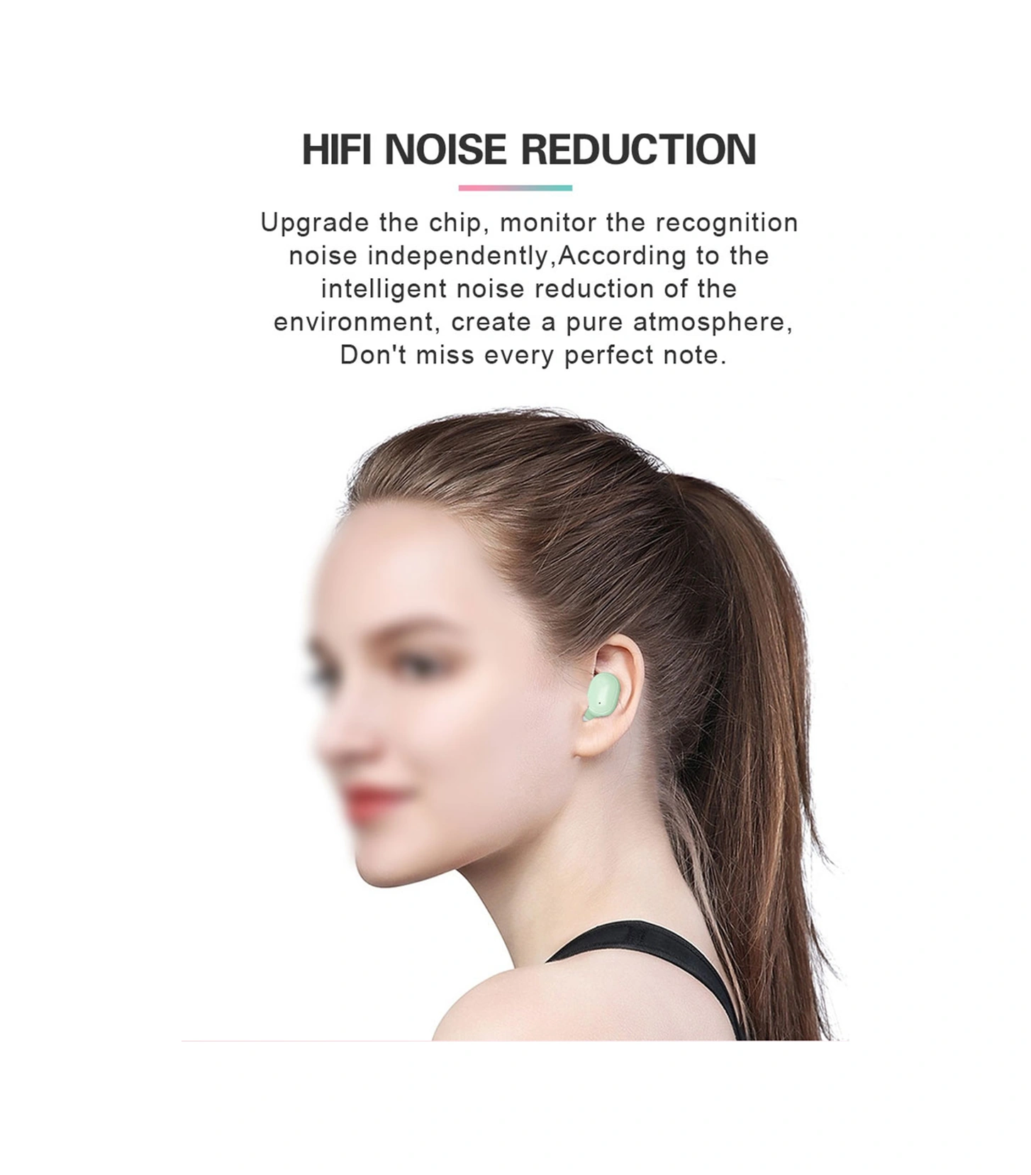 Moveevo Stereo Kulak İçi Spor Kulaklığı - Bt5.0, 280mah Şarj Kutusu, 45mah Pil, Sakura Pembe