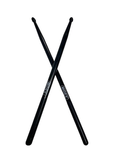 Midex Gfk-801bk 5a Bateri Baget Kırılmaz Polyemid Siyah Renk Davul Bageti 5a Drumsticks