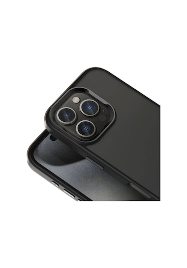 iPhone Uyumlu 16 Pro Kılıf Magsafe Şarj Özellikli Parlak Kamera Çerçeveli Redclick Kost Kapak - Siyah