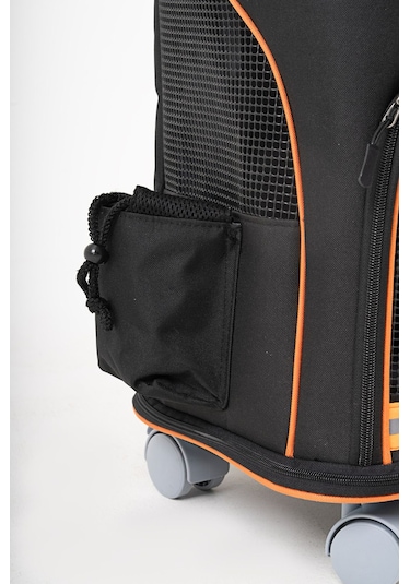 Brave Paws 4 Tekerli Kedi ve Köpek Taşıma Çantası Frenli