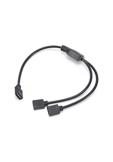 Alfais 4374 RGB Şerit 4 Pin LED Çoklayıcı Splitter Tek Kumanda 2 Çıkış