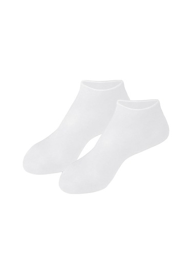 Suntek Yumuşak Silikon Jel Çorap Ayak Çorabı Koruma Beyaz-l