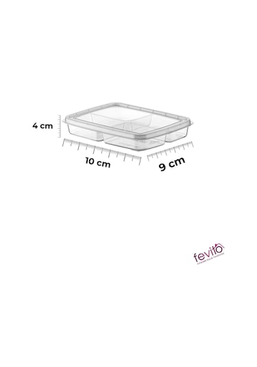 Mikrodalga Ve Difrizde Kullanılabilen Saklama Kabı Seti 3 Lu Beyaz S-413 Şeffaf