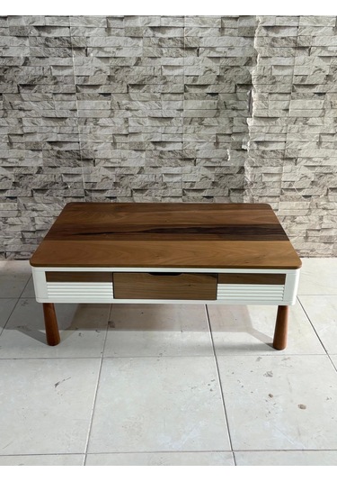 Nivemeshome Esta Ceviz-krem Orta Sehpa Krem-ceviz