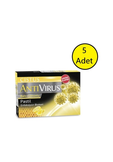 Cistus Antivirus Ballı Limonlu Pastil 5 Adet