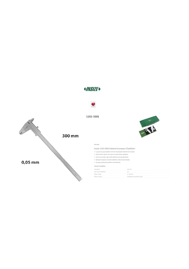 Insize 1205-300S Mekanik Kumpas