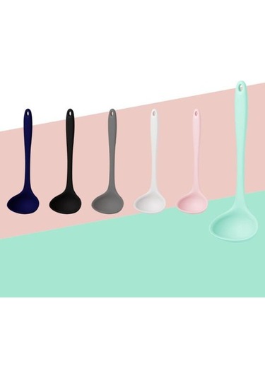 Gri Faydalı Çorba Renkleri Kolay Kepçe Çok Yönlü 6'lı Depolama