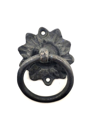 Hobi Mobilya Tasarımı İçin 50mm Antika Oksit Pirinç Çiçek Kapı Kilit Halka Kulbu Renkli