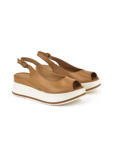 Ziya, Kadın Hakiki Deri Topuklu Sandalet 151992z50000 Taba 151992z50000 320 Taba