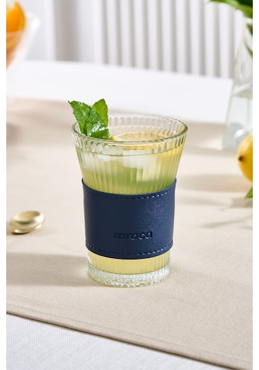 Karaca  Leather Cool Touch Latte Bardağı 210 Ml Lacivert