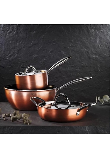 Brioni Copperfield 28 Cm Basık İndüksiyon Tencere Cpf-125