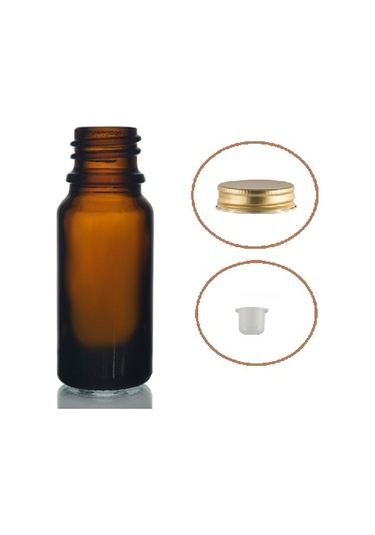 5ml Kahverengi Şişe Metal Gold Düz Kapaklı, 20 Adet, Cam Şişe, Esans Şişesi, Yağ Şişesi, Kozmetik Şişesi Kahverengi