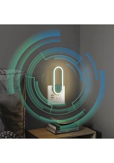 Suofeng Ultrasonik Böcek Savar & Sivrisinek Kovucu Lamba - Ev/ofis İçin Elektrikli Böcek Kovucu, Çocuk/evcil Dostu, Led Gece Lambası, Meyve Sineği Yakalayıcı Beyaz