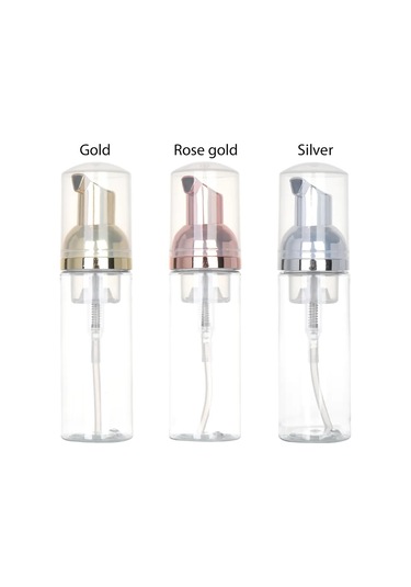 Sarı-50-150mlempty Yüz Kirpik Kozmetik Şişesi Temizleyici Sabunluk Köpük Şişesi Plastik Köpük Pompa Şişesi Gül Altın Banyo Malzemeleri