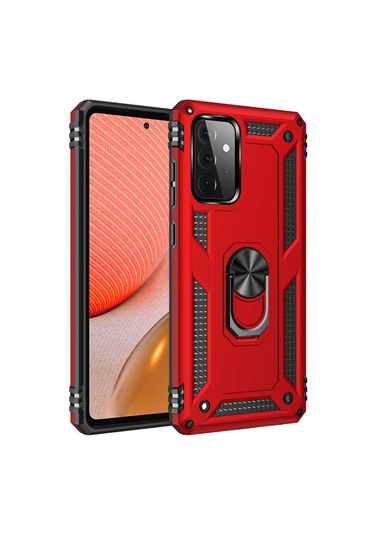 Zore Galaxy Uyumlu A72 Kılıf Msra Vega Kapak - Kırmızı Kırmızı