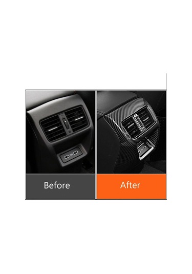 Honda  Civic 2022+ İçin Uyumlu Arka Klima Panel Kaplama Karbon