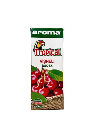 Aroma Tropical Vişneli İçecek 200 Ml X 27 Adet