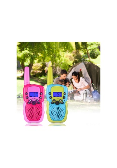 Lemestar Çocuklar İçin Renkli Telsiz İletişim Cihazı, 8-22 Kanal, 3-5 Km Menzil, 4xaaa Pil İle