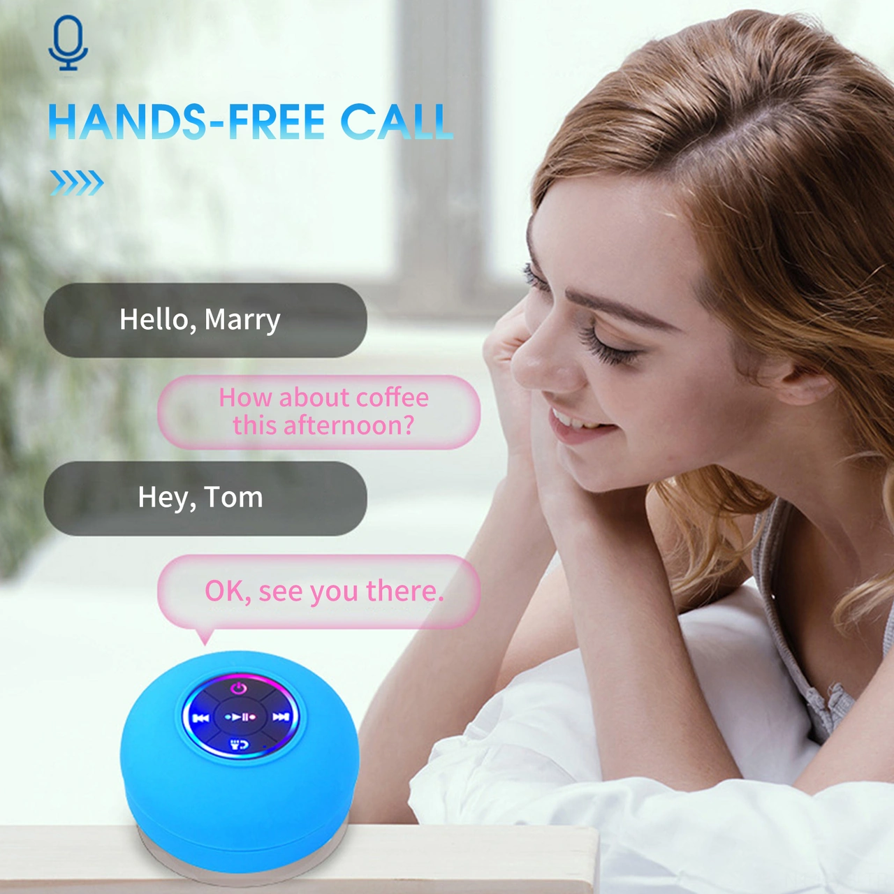 Yunboo Süper Sesli Banyo Bluetooth Hoparlörü Ipx4 Su Geçirmez, 45mm Sürücü, Kolaysız Sokaq, Tf Kart Desteği, Beyaz-siyah Ve Daha Fazla Renk Seçeneği