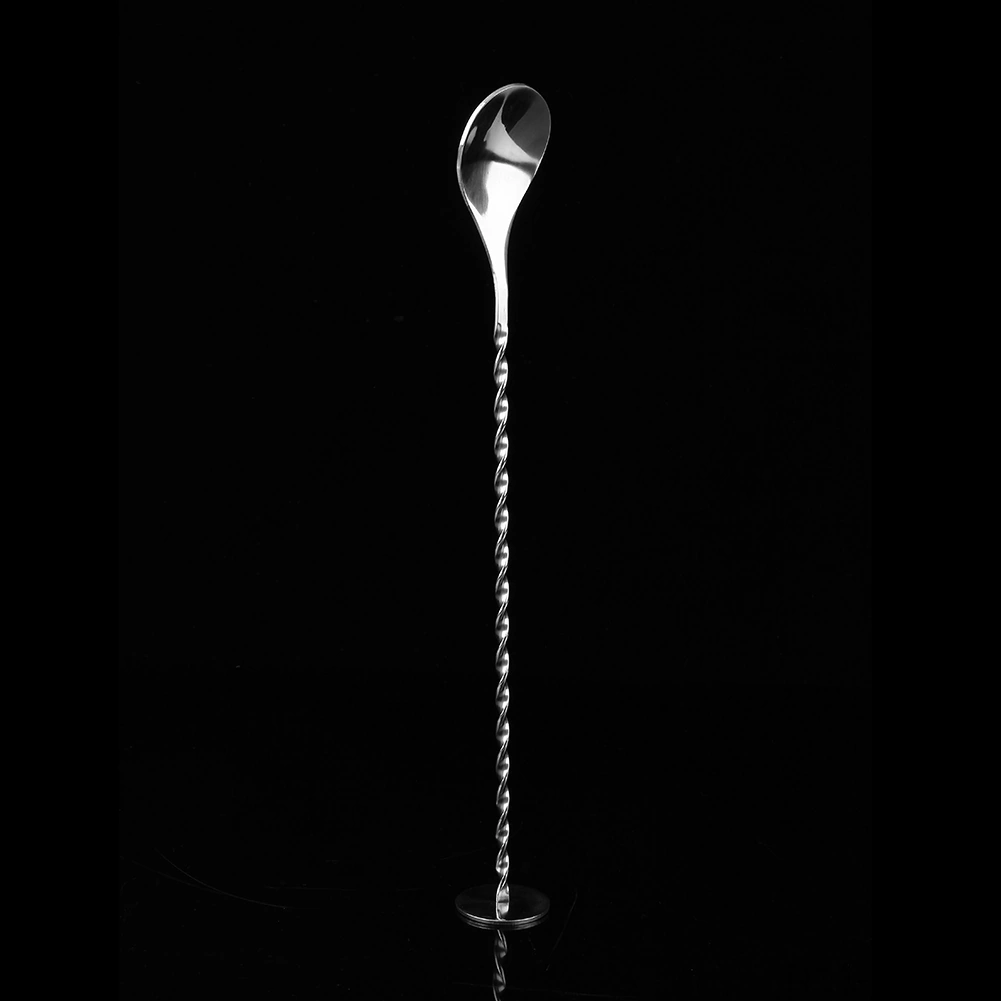 Hangfox Paslanmaz Çelik Kokteyl Karıştırıcı Kaşık - Uzun Gövde, Katmanlı İçecekler İçin, Malzeme Ezme Ucu, Yıkama Makinesine Uygun Diğer