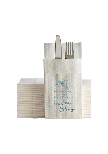 Cepli Peçete Düğün Nişan Konuşan Peçete 48x48 Cm 50 Adet