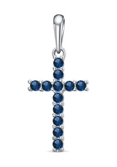 Gold Plaza Jewelry Zağlı Gümüş 925 Kolye Haç Kolye Ucu 168681018 Gri