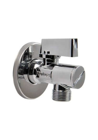 Turkuaz 3/8 Filtreli Ara Musluk Prinç Gümüş