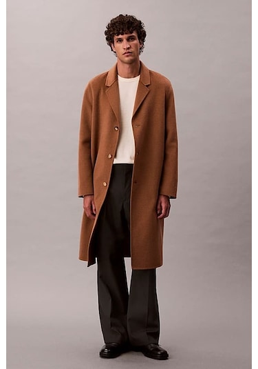 Erkek Regular Fit Merinos Yünü Triko Kazak - Krem Antique White