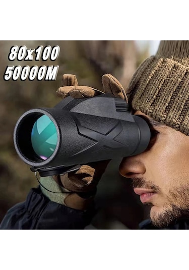 Techtic 80x Dürbün Ultra Zoom Tek Göz Monoküler Teleskop
