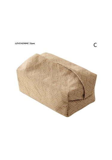 C-nordic Pamuk Keten Kumaş Sanat Doku Kutusu Tutucu Araba Doku Tutucu Masası Masa Peçete Tutucu Ev Dekor Mendil Kutusu Hediye