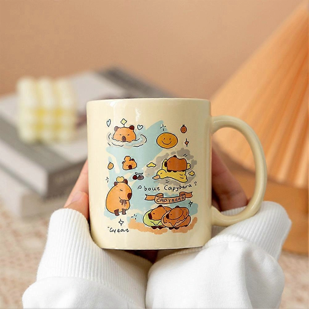 Sevimli Ayı Kupa, Sevimli Çizgi Film Kupa, Kahve Kupa, Büyük Kapasiteli Seramik Kupa Doğum Günü Hediyesi Diğer