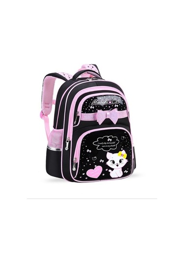 Hainan Shenda Su Geçirmez Karikatür Sevimli Kedi Okul Sırt Çantası 7x7k0j Siyah
