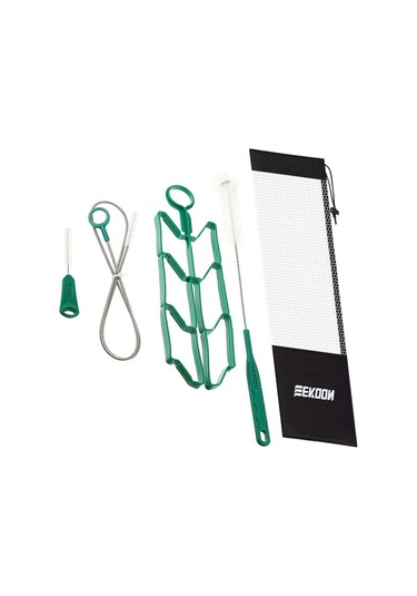 Xindoker Spor Su Çantası Temizleme Seti: Esnek Boru Fırçası, Pipet Fırçası, Büyük Fırçası, Kurutma Rafı Ve Depolama Çantası İle Tam Bakım Yeşil