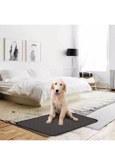 Lemestar Köpekler İçin Yeniden Kullanılabilir Su Geçirmez Emici Pee Pad - Koku Kontrolü, M Büyüklüğü, Bej Renk